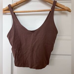 Lululemon Cropped Align Tank Beige Color